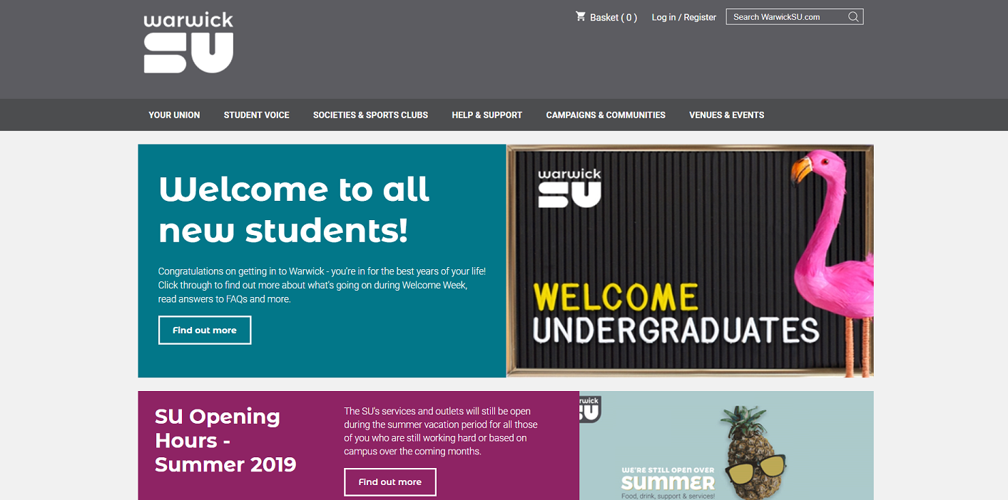 Warwick SU Website